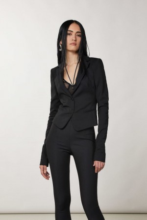 Patrizia Pepe 1-button Jacket Nere | SCXK-07243