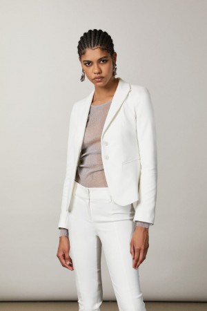 Patrizia Pepe 2-button Slim Jacket Bianche | KFVX-95431