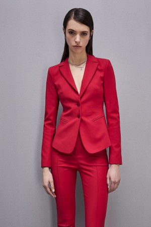 Patrizia Pepe 2-button Slim Jacket Rosse | HVJL-36429