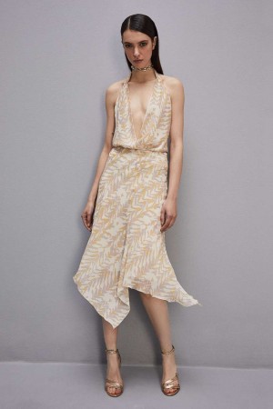 Patrizia Pepe Asymmetrical Chiffon Skirt Colorate | ZDWH-43857