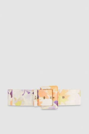 Patrizia Pepe Belt With Fabric-wrapped Buckle Colorate | QDUY-95278