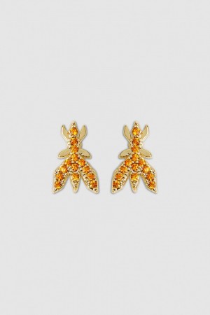 Patrizia Pepe Brass Earrings Arancioni | NGZP-25180