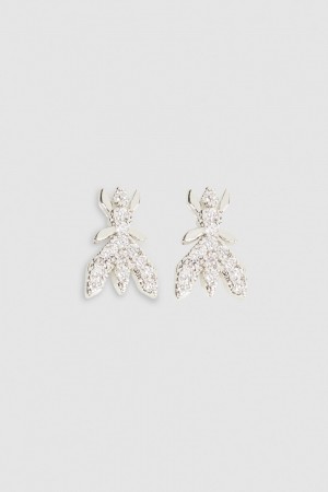 Patrizia Pepe Brass Earrings Argento | QKED-79381