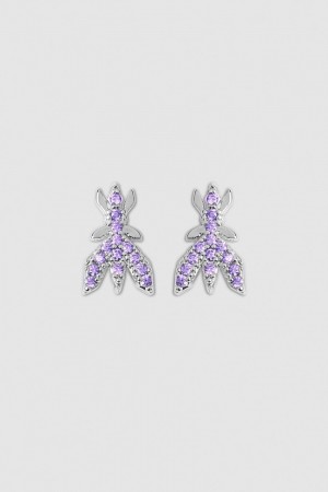 Patrizia Pepe Brass Earrings Rosa | MXAB-53046