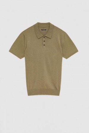 Patrizia Pepe Cotton Blend Polo Shirt Verdi | CYKV-97821