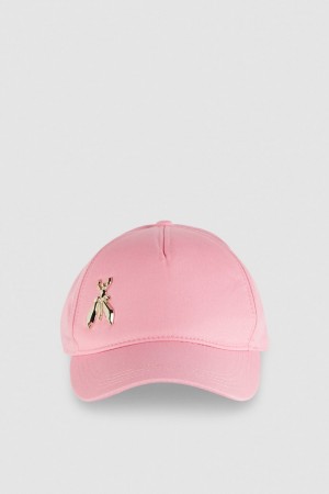 Patrizia Pepe Cotton Fly Baseball Cap Rosa | IKOC-38016