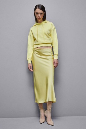 Patrizia Pepe Cotton Hoodie Gialle | PTRF-06723
