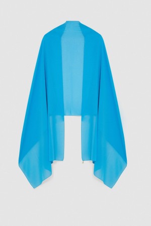 Patrizia Pepe Crepe Stole Blu Chiaro | KCIW-25416