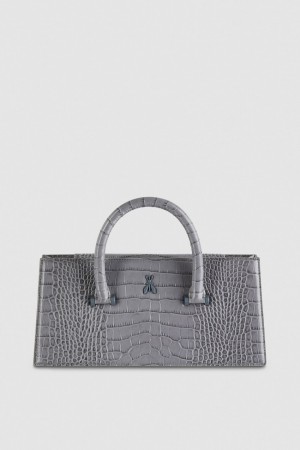 Patrizia Pepe Crocodile-print Fly Bamby Grigie | GRPY-38790