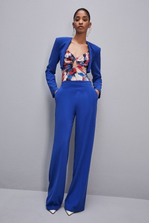 Patrizia Pepe Cut-out Top With Straps In Viscose Satin Colorate | LJCA-26150