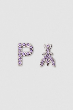 Patrizia Pepe Earrings With Rhinestones Rosa | MXTE-63489