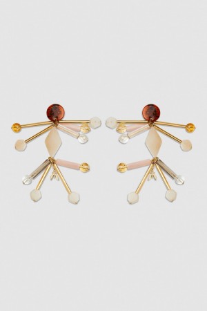 Patrizia Pepe Earrings With Techno Pop Fly Appliqué Colorate | DFKP-83415