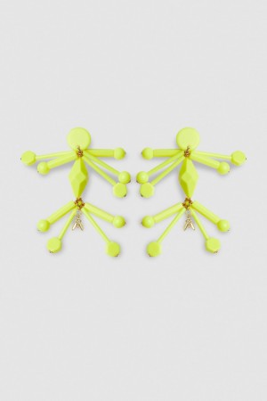Patrizia Pepe Earrings With Techno Pop Fly Appliqué Gialle | ZRVS-37294