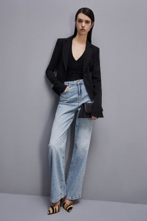 Patrizia Pepe Essential One-button Jacket Nere | LPIX-69174