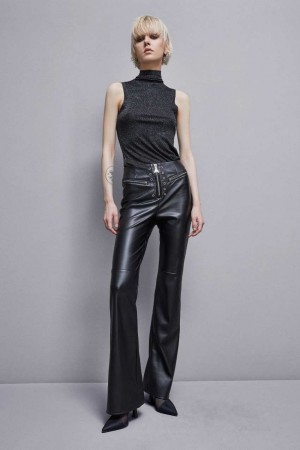 Patrizia Pepe Essential Sleeveless Top Nere | VRPE-24095