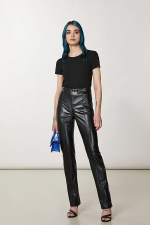 Patrizia Pepe Essential T-shirt Nere | LZGE-80596