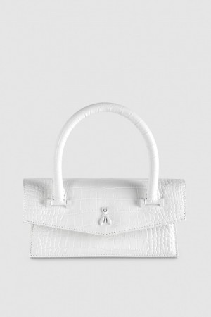 Patrizia Pepe Fly Bamby Croco Bianche | XBYD-68430