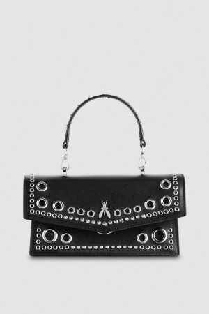 Patrizia Pepe Fly Bamby Eyelet Bag Nere | QXDR-84795