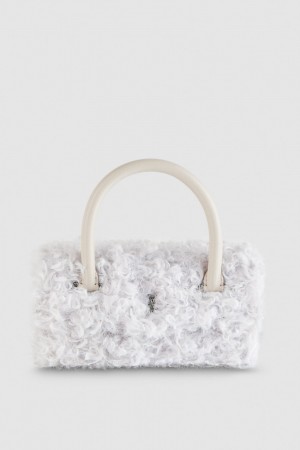Patrizia Pepe Fly Bamby Fluffy Bag Bianche | NSTI-18943