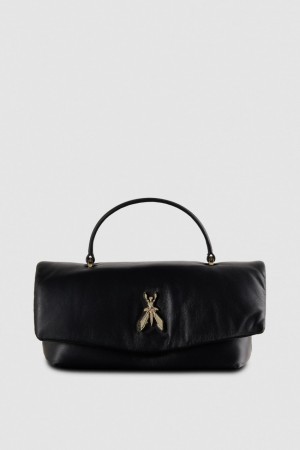 Patrizia Pepe Fly Bamby Leather Shoulder Bag Nere | ORVI-78451
