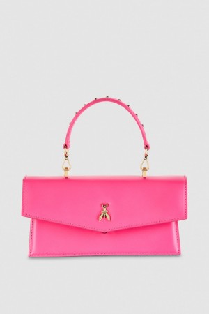 Patrizia Pepe Fly Bamby Leather Shoulder Bag Rosa | MACL-90643