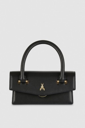 Patrizia Pepe Fly Bamby Shoulder Bag With Handles Nere | FXSK-24916