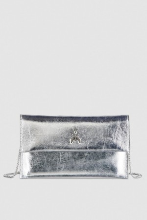 Patrizia Pepe Fly Ceremony Clutch Argento | WJXH-84692