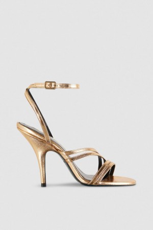Patrizia Pepe Heeled Sandals Oro | HNJT-07956