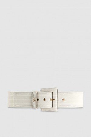Patrizia Pepe High Waist Fabric Belt Grigie | UNZM-49763