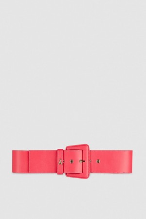 Patrizia Pepe High-waisted Belt With Leather Lining Rosa | KQXC-32961