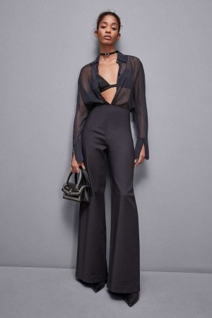 Patrizia Pepe High-waisted Palazzo Pants Nere | UICL-45781
