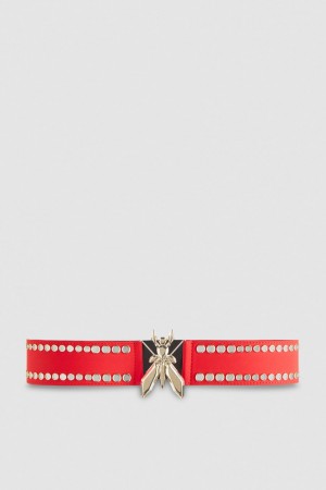 Patrizia Pepe Jersey High-waisted Belt Rosse | RCAF-30795