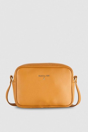 Patrizia Pepe Leather Camera Bag With Inside Pocket Marroni | AFDN-07164