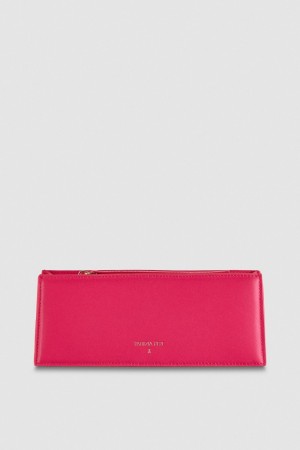 Patrizia Pepe Leather Shoulder Pocket Bag Rosa | FZHS-64501