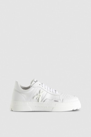 Patrizia Pepe Leather Sneakers Beige | IFLB-56284