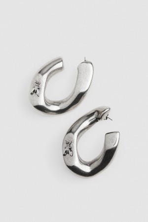 Patrizia Pepe Metal Earrings Argento | GIVA-07491