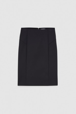 Patrizia Pepe Midi Pencil Skirt Nere | PWIH-91372