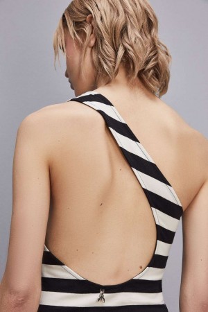 Patrizia Pepe One-shoulder Slim Dress In Cotton Jersey Bianche | IENZ-90572