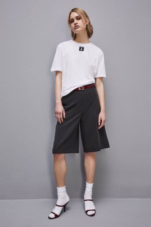 Patrizia Pepe Organic Cotton T-shirt Bianche | SDZJ-98056
