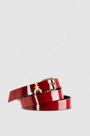 Patrizia Pepe Patent Leather Belt Rosse | IDNX-49518