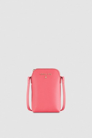 Patrizia Pepe Phone Holder With Shoulder Strap Rosa | NDSZ-01298