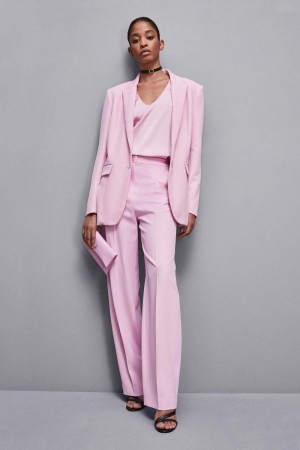 Patrizia Pepe Pleated Pants In Stretch Fabric Rosa | GCUS-65823