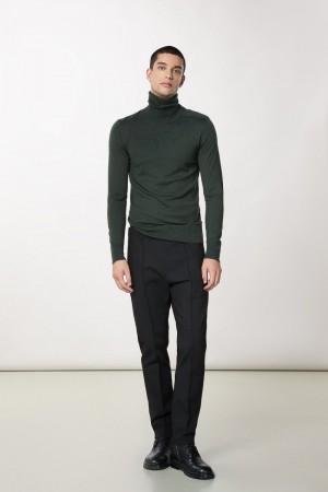 Patrizia Pepe Pure Wool Turtleneck Sweater Verdi | NQHL-27190