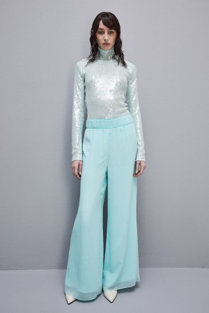 Patrizia Pepe Sequined Body Shirt Verdi | QZBN-02149