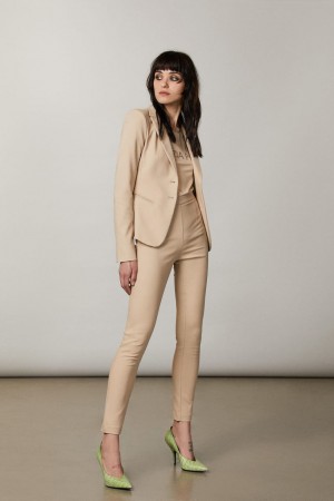 Patrizia Pepe Slim Pants Beige | XZYJ-76032