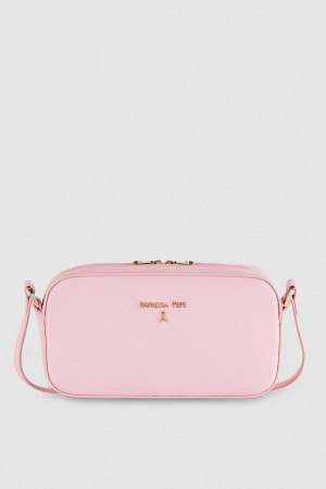 Patrizia Pepe Small Graphic Case Shoulder Bag Rosa | GOXM-97210