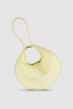Patrizia Pepe Small Hobo Bangle Bag Gialle | DFUI-65798