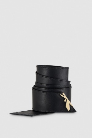 Patrizia Pepe Soft High-waist Belt Nere | PBSR-30586