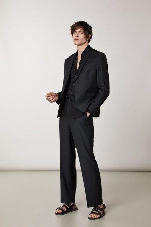 Patrizia Pepe Straight-fit Cool Wool Pants Nere | LTRW-90231