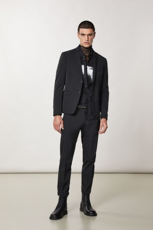 Patrizia Pepe Two-button Slim Fit Jacket Nere | OMDF-93706